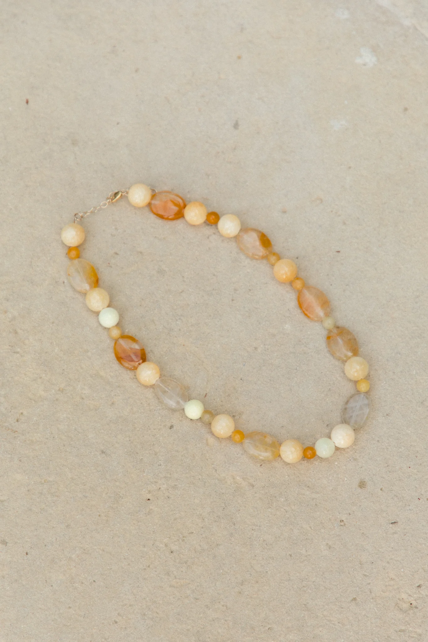 Shades Of Yellow Beaded Necklace - Image 2