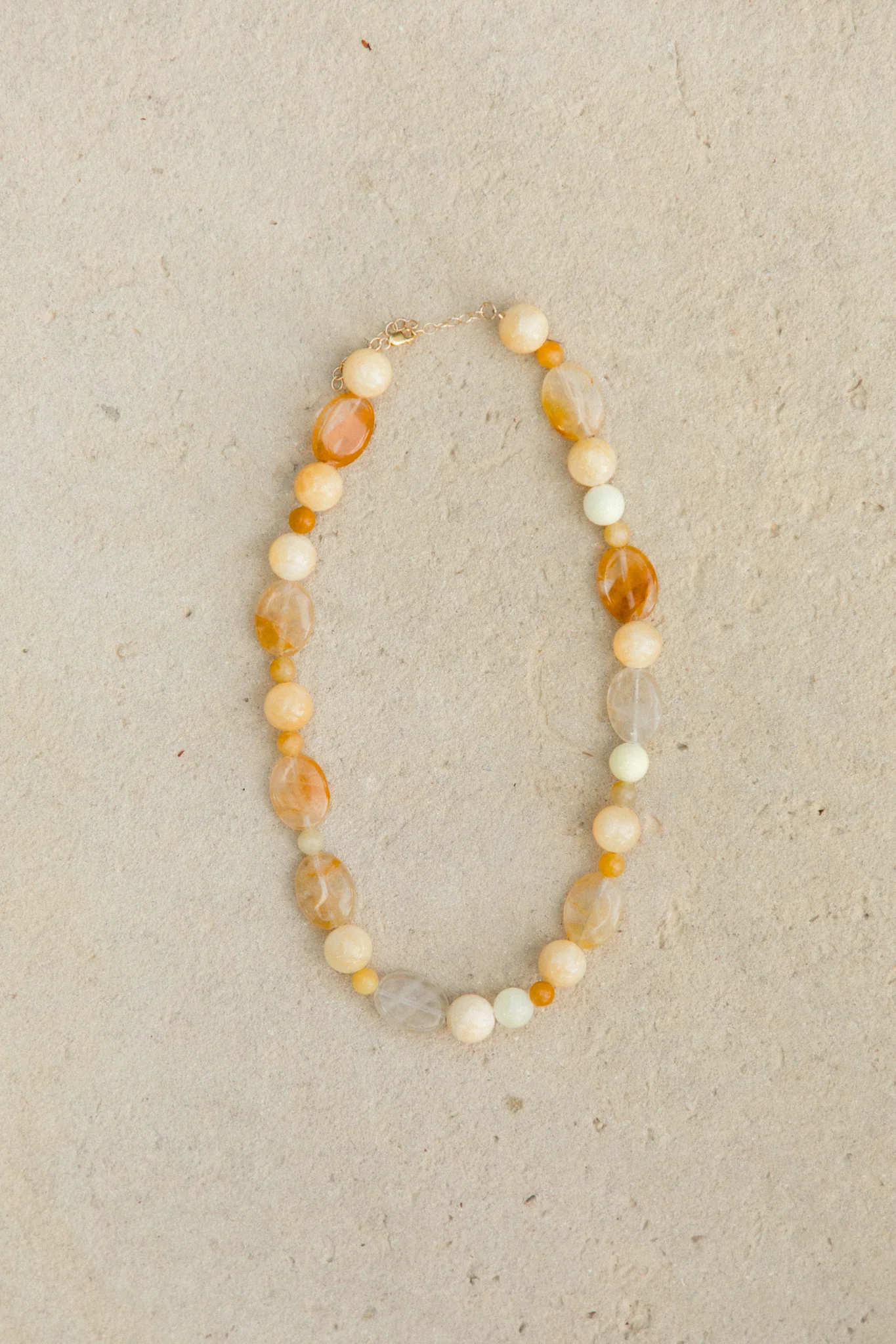 Shades Of Yellow Beaded Necklace - Image 5