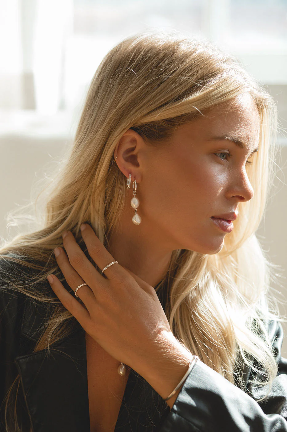 Silver Pearl Drop - Image 7