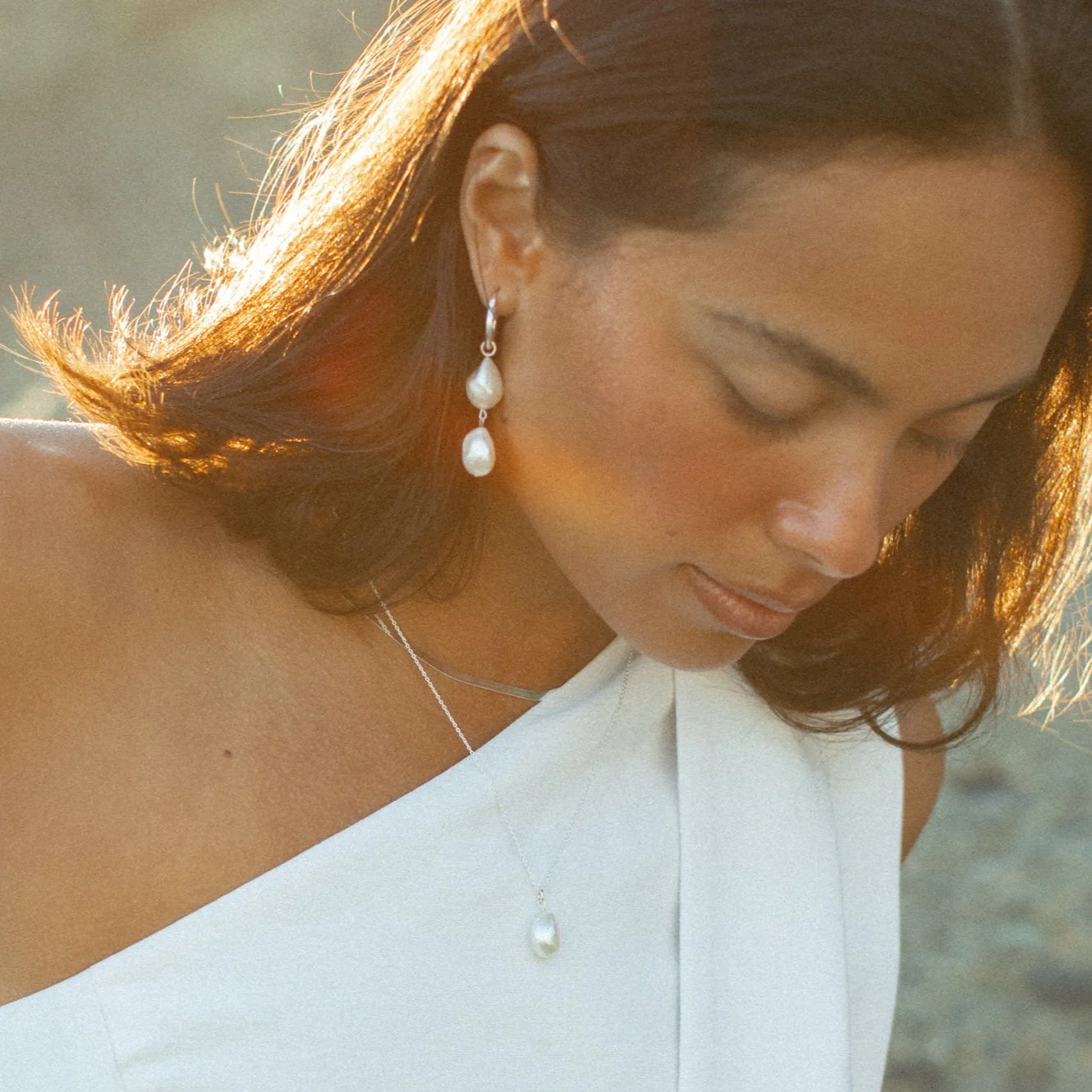 Silver Pearl Drop - Image 8