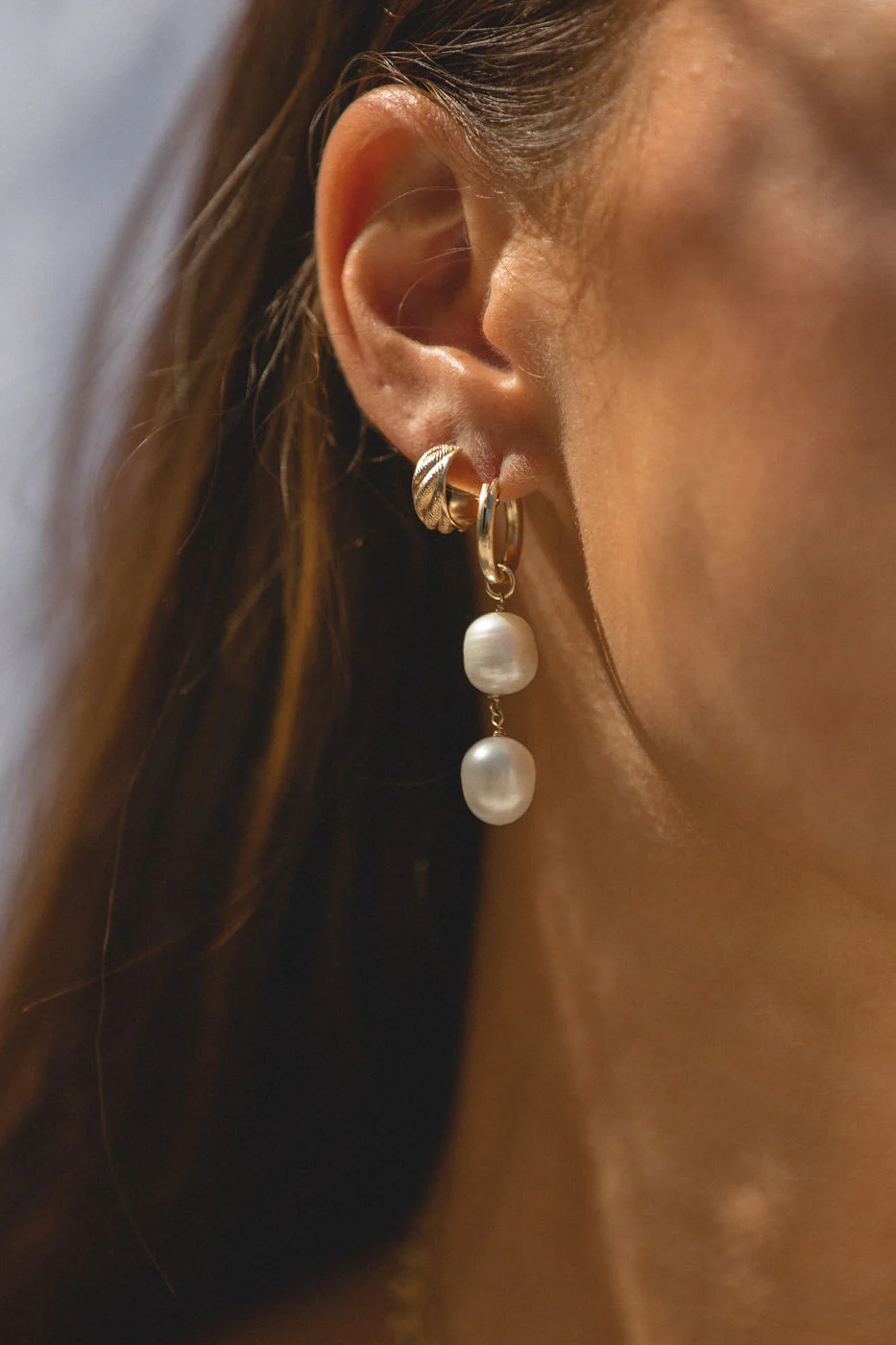 Small Croissant Earrings - Image 3
