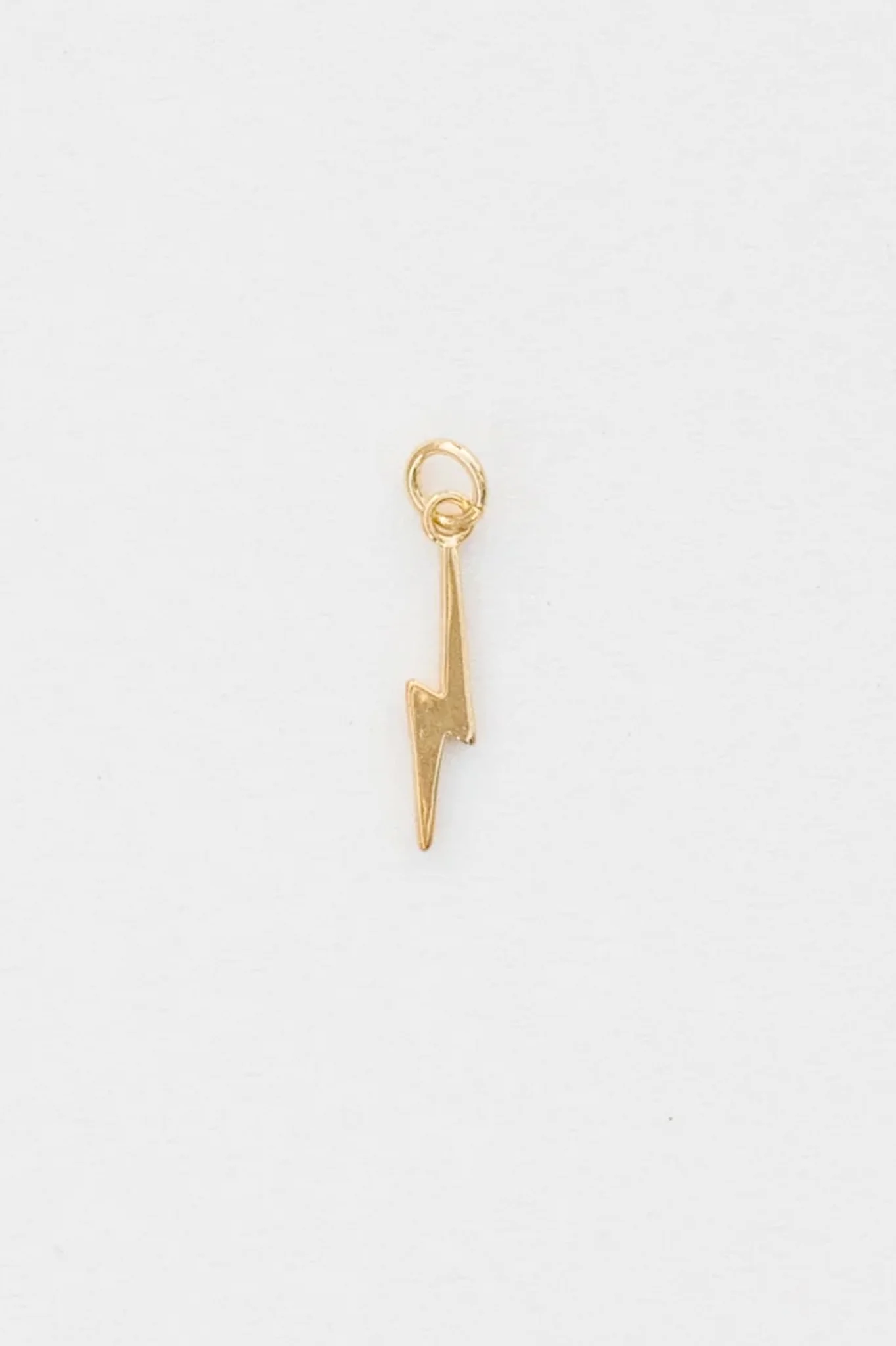 Small Gold Lightning Bolt Charm