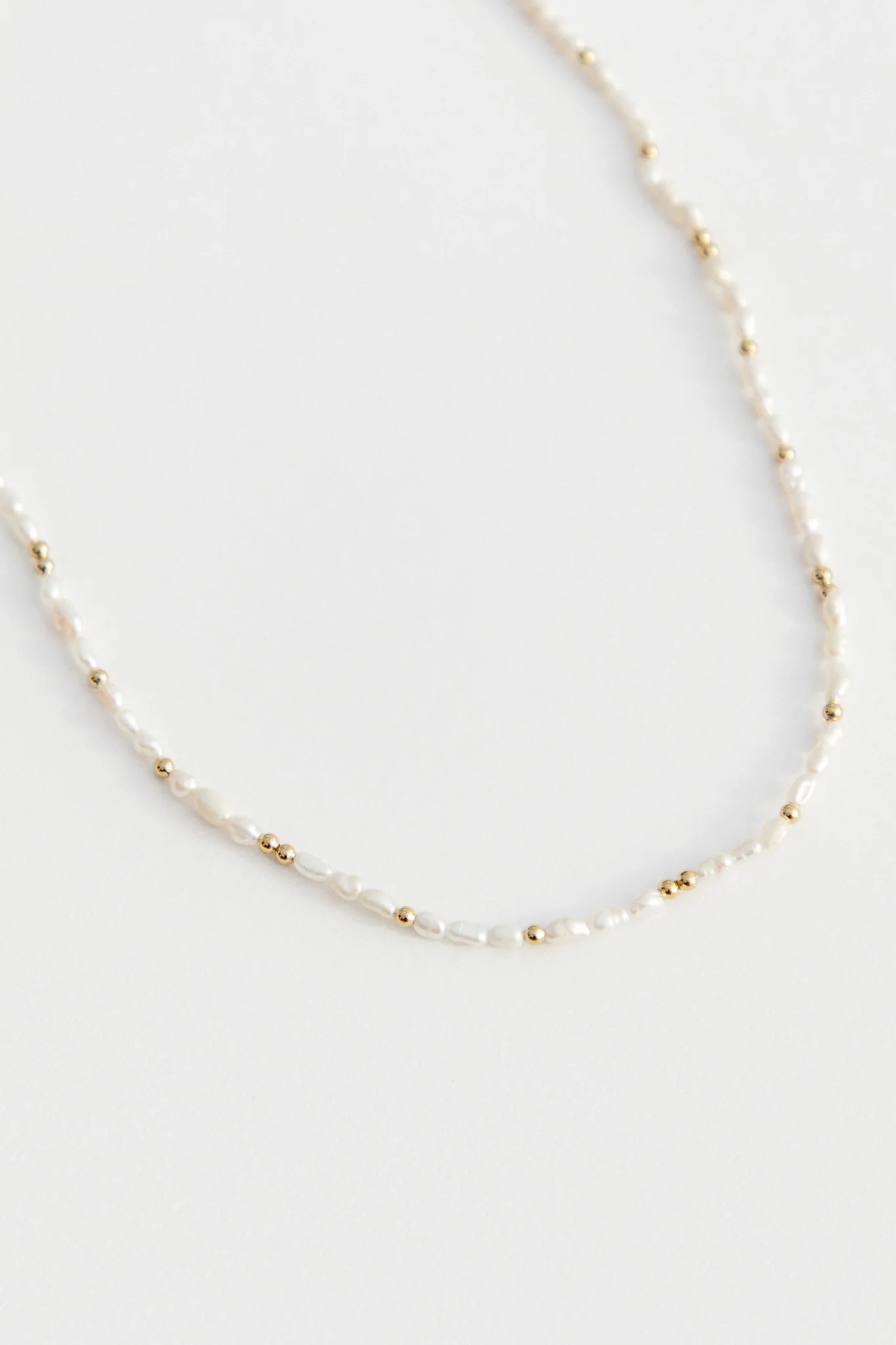 Small Golden Hour Pearl Necklace - Image 2