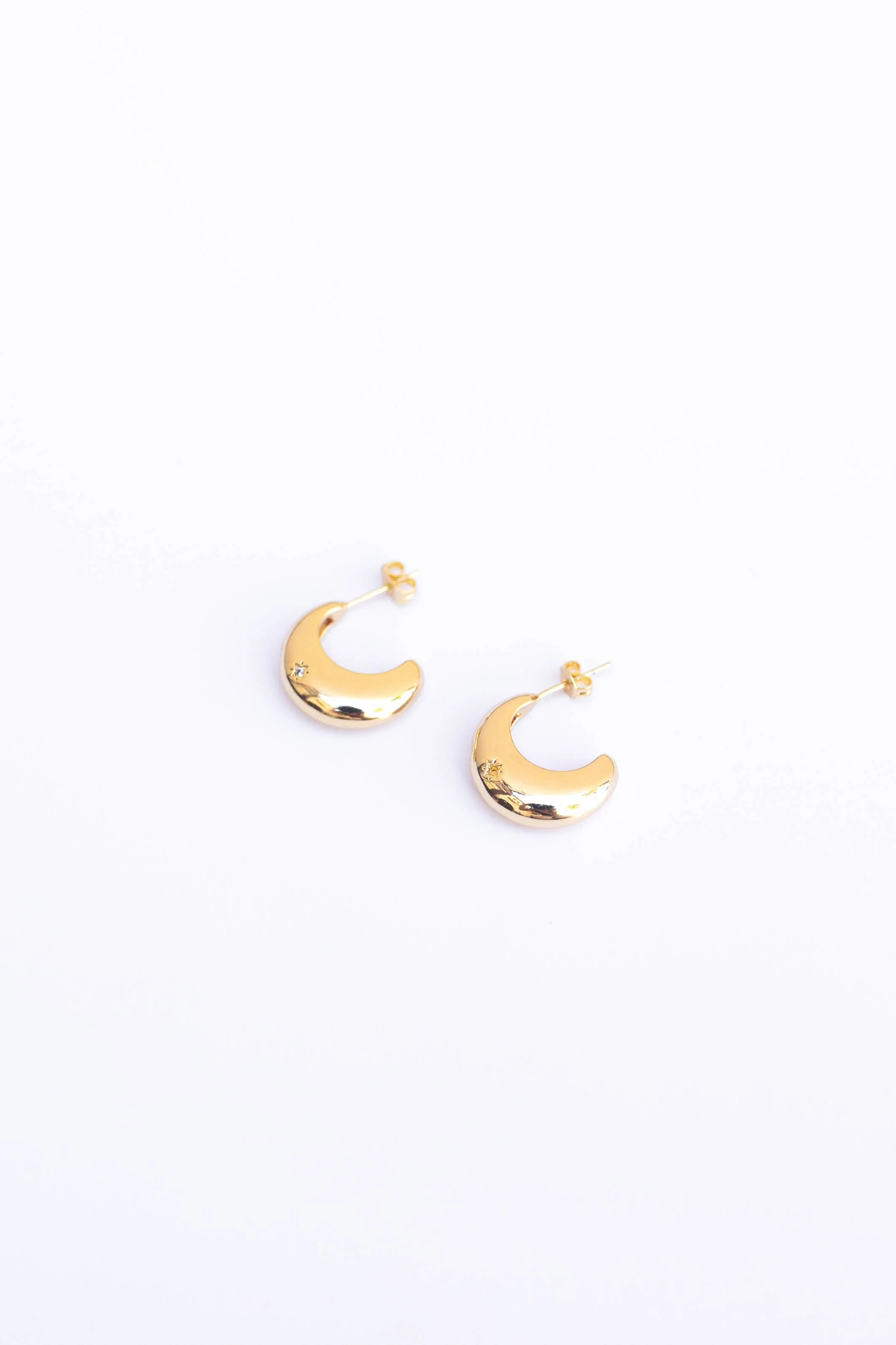 Starlit Crescent Hoops - Image 5