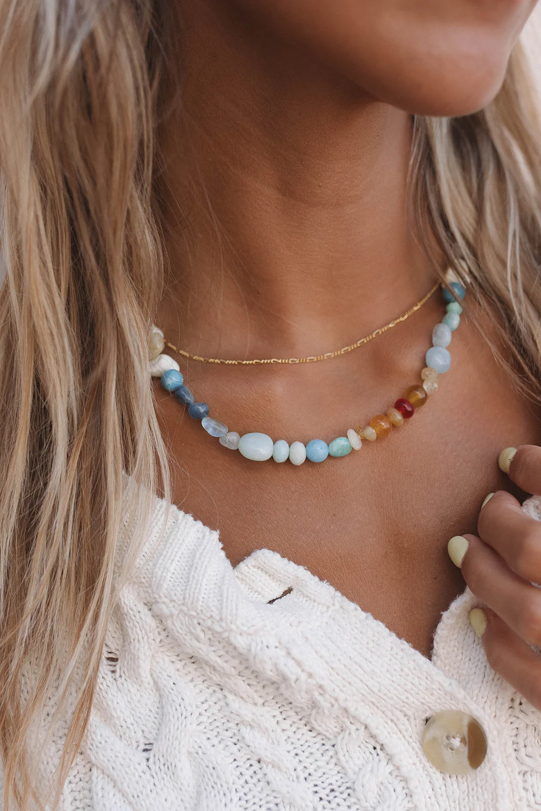 Sunrise Beaded Necklace