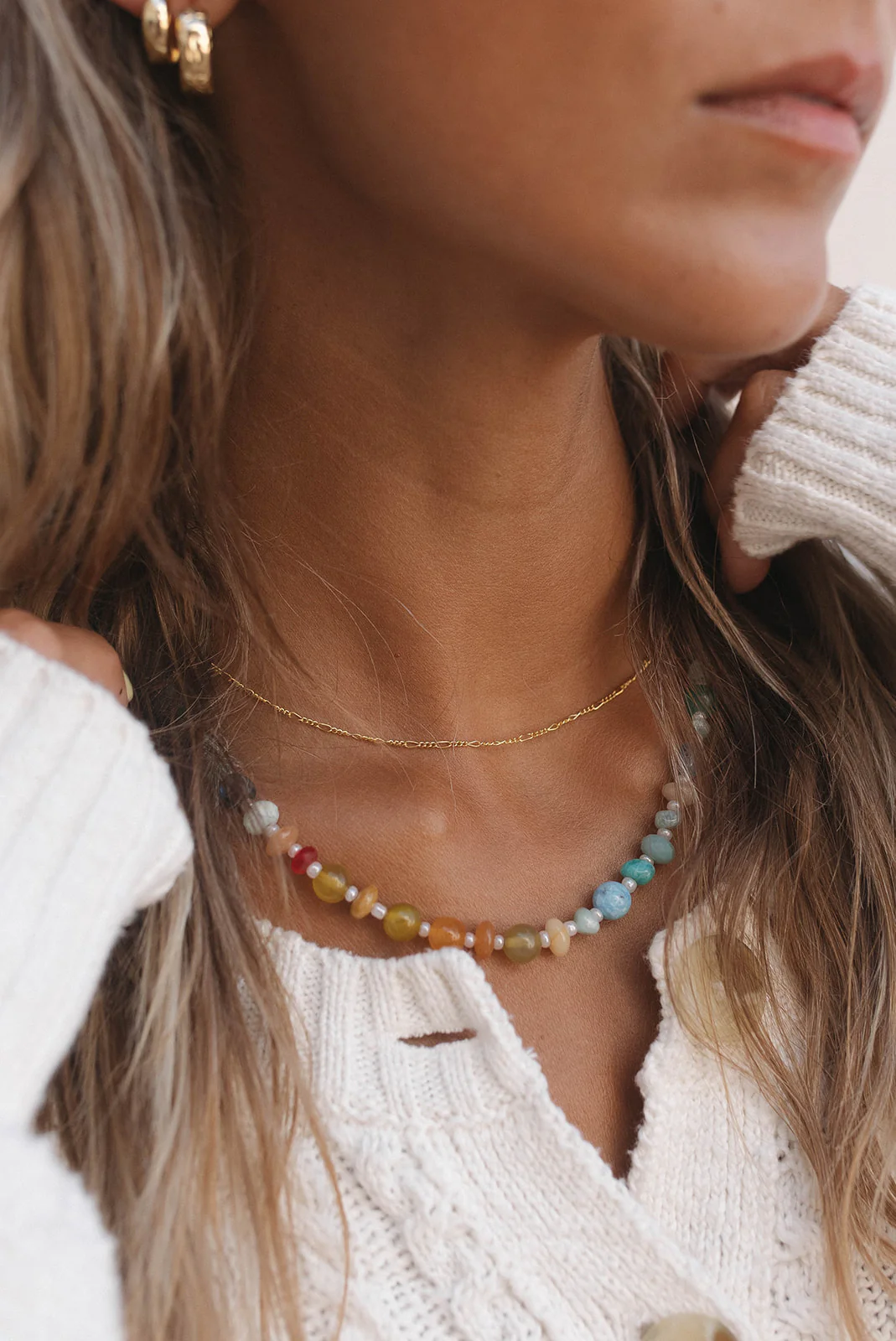 Sunset Beaded Necklace - Image 4