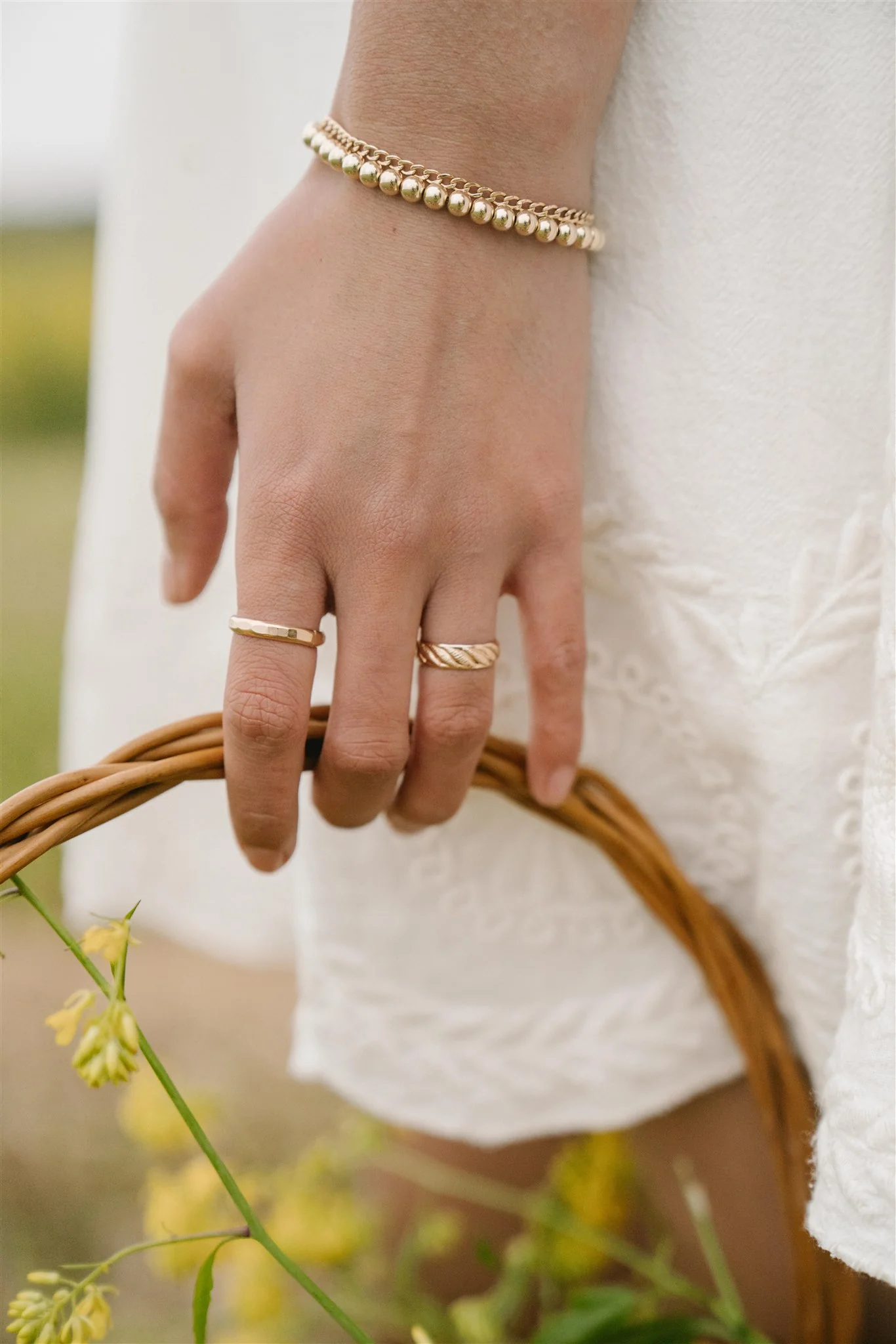 Thick Hammered Ring - Image 4