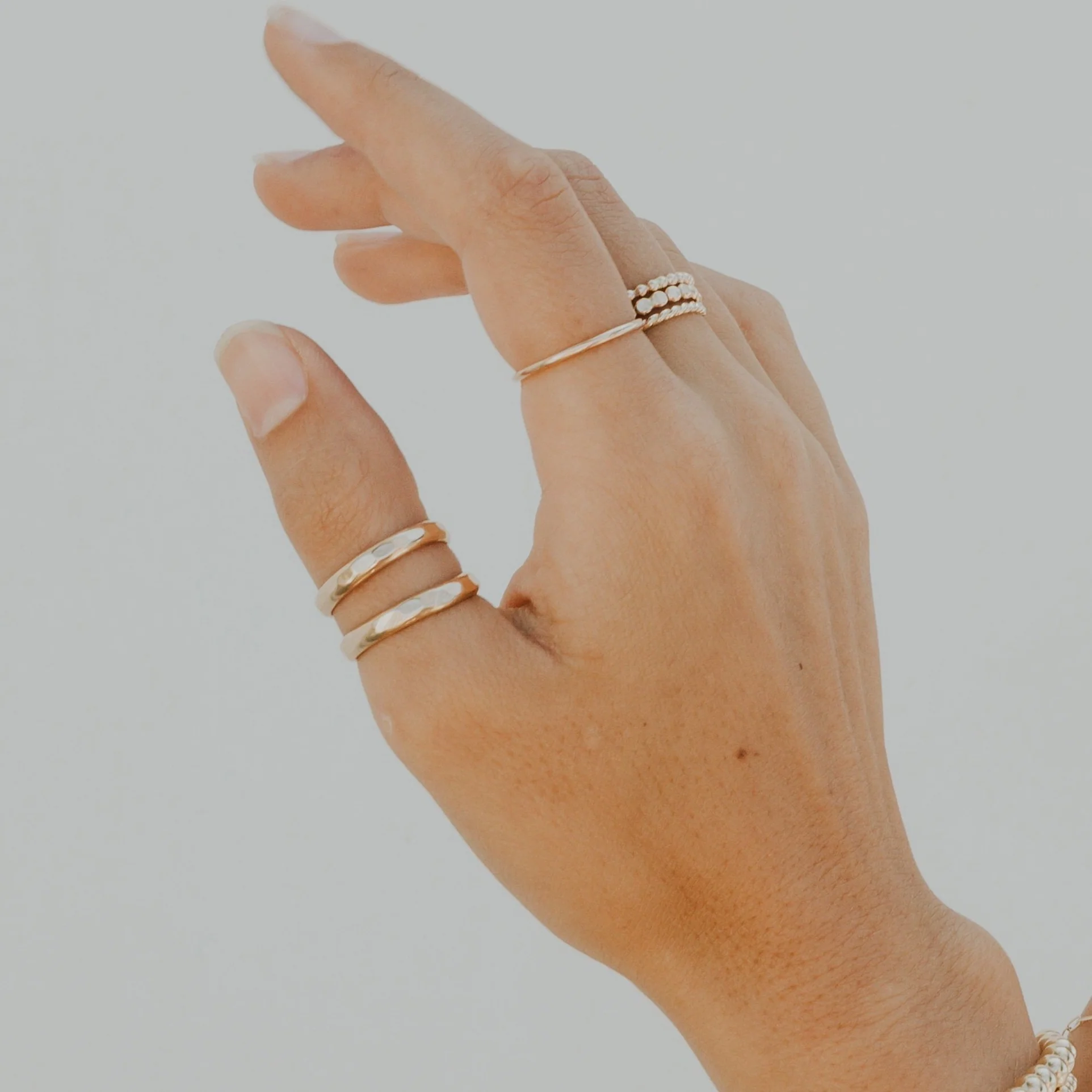 Thick Hammered Ring - Image 6