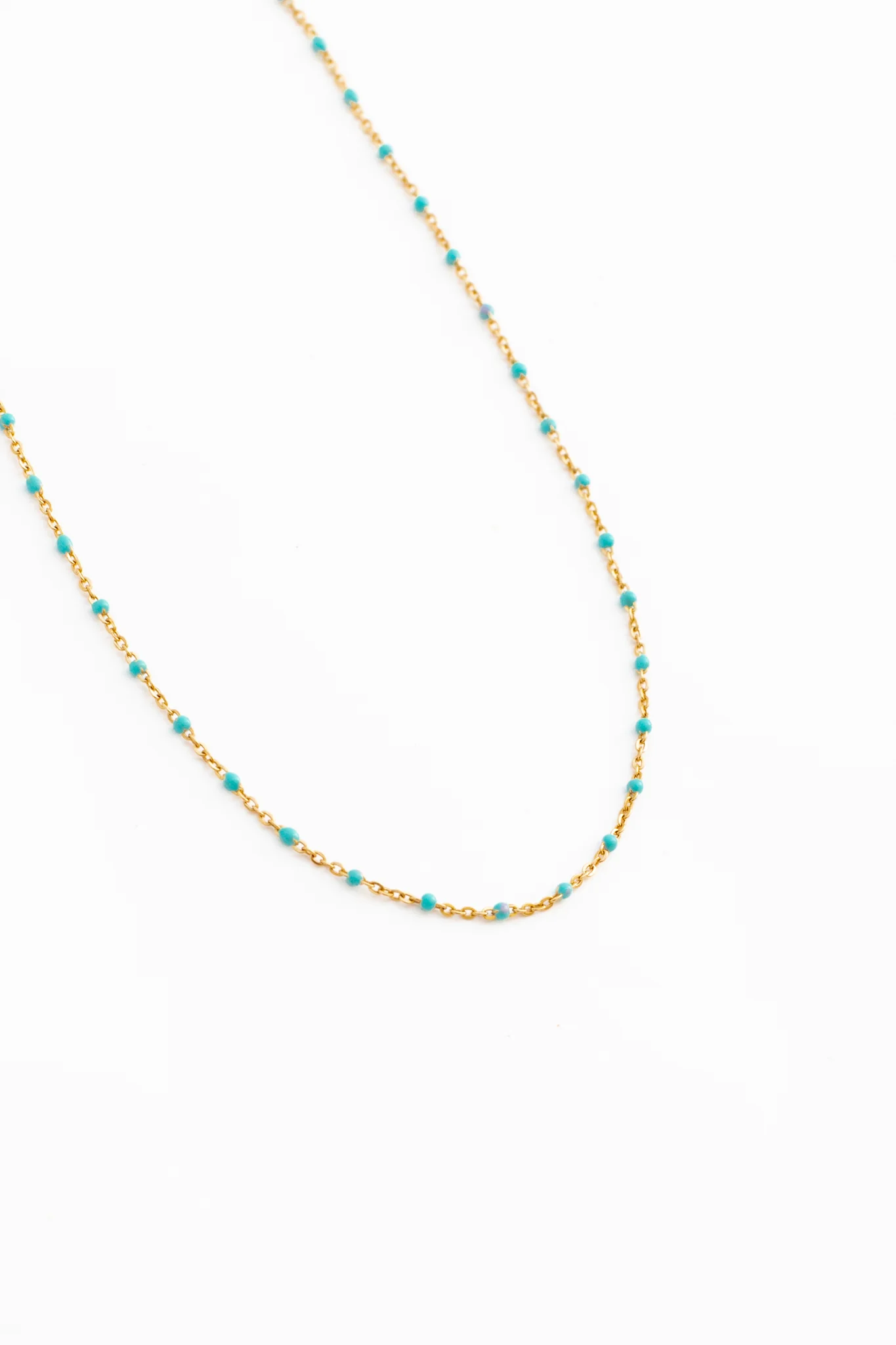Gold Enamel Necklace - Image 4