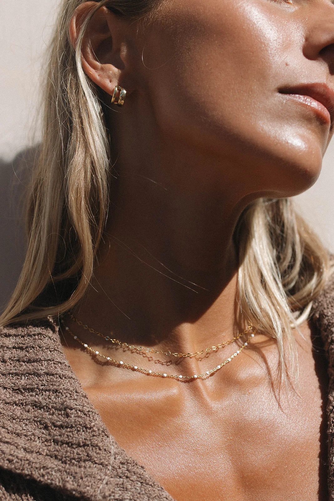 Gold Enamel Necklace - Image 9