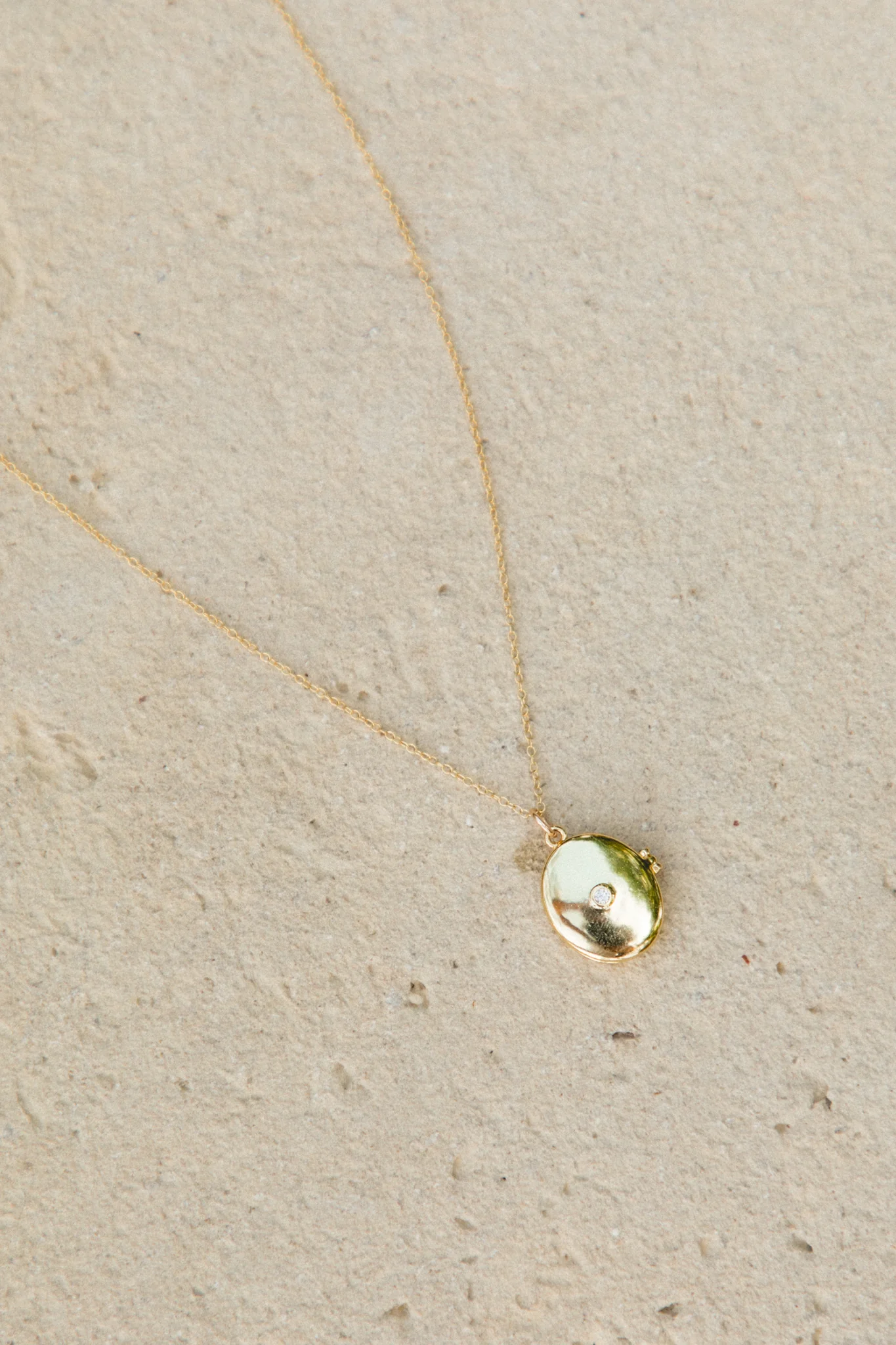 Rhinestone Oval Locket - Image 4